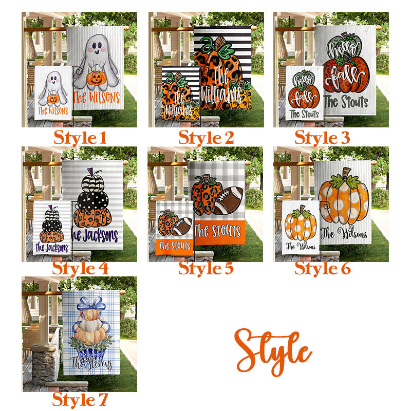 Personalized Garden Flag Halloween Outdoor Decoration