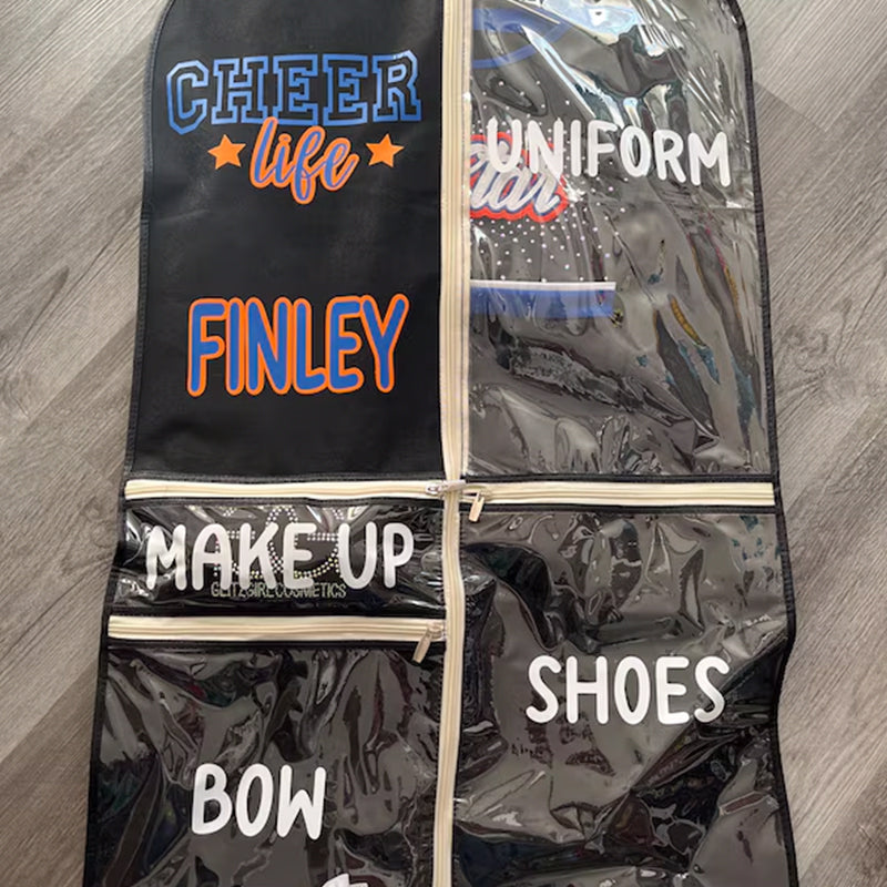 Personalized Cheer Life Garment Bags