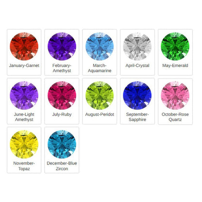 Birthstone Ring Set | Stackable Personalized Name Rings