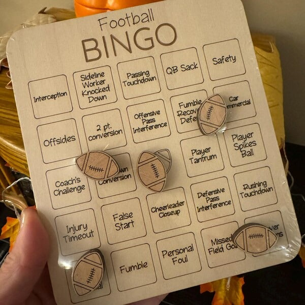 Football Bingo Game – Football Fan, NFL, NCAA, Fantasy Football, Football League