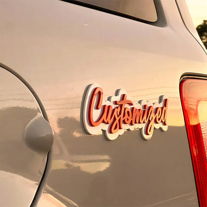 Custom Car Name Emblem Badge Custom
