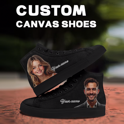 Custom High Top Sneakers: Personalized Photo Canvas Shoes