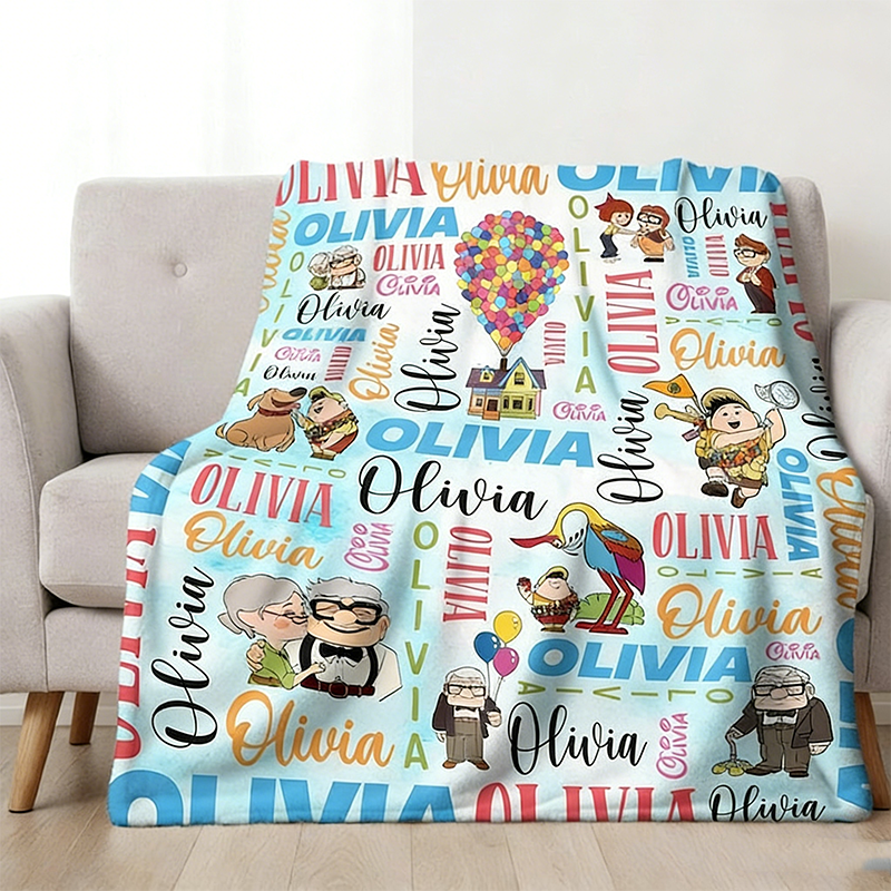 Personalized plush blankets