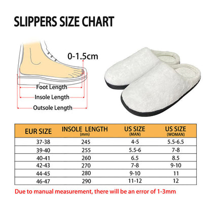 Accessories Pattern Dog Cat Plush Slippers