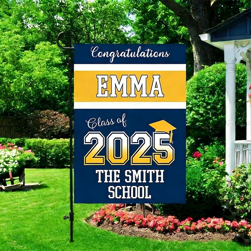 Custom Graduation Flag College Garden Flag College