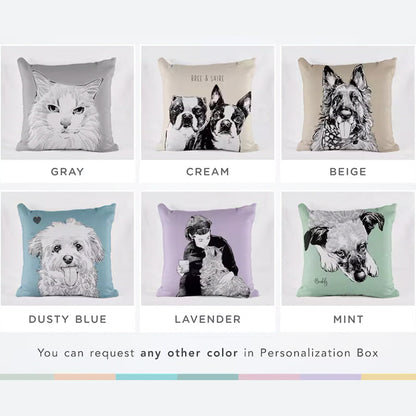 Custom Dog Pillow, Personalized Dog Pillow, Custom Pet Pillow