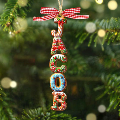 Gingerbread Letter Ornament