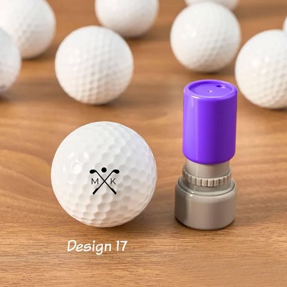 Custom Name Golf Ball Stamp, Personalized Golf Stamps
