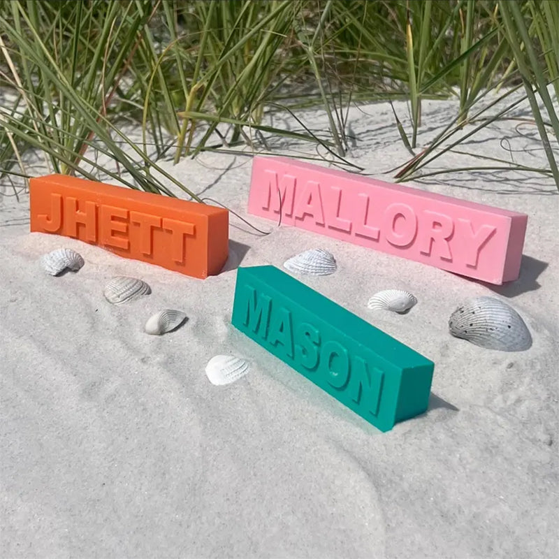 Custom Sand Name Mold – Personalized Beach Toy for Kids & Family Fun