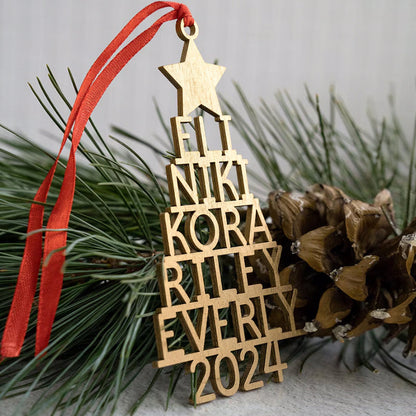 Family Christmas Ornament - Personalized Ornament With Names