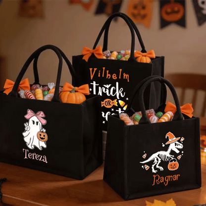 Trick or Treat Bags Personalized Halloween Bag Custom Halloween Treat Bags for Kids