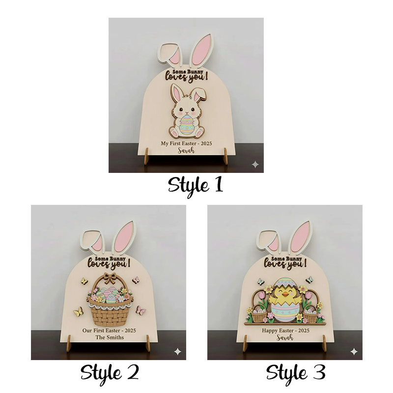 Custom Name Baby Easter Gift 2026,"Some Bunny Loves You"