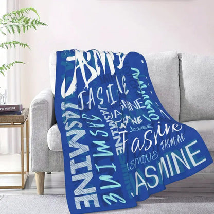 Personalized Custom Name Blanket - Contemporary Design
