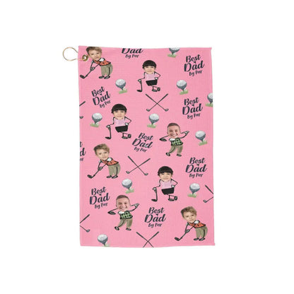 Custom Golf Towel With Kids Photo, Golf Lover Gift