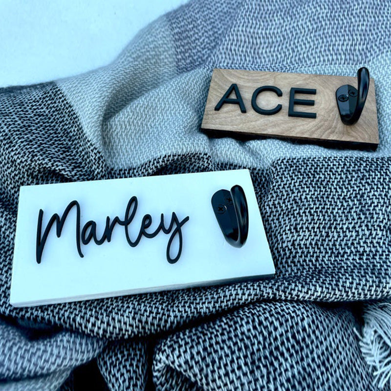 Personalized dog leash holder - custom dog leash holder