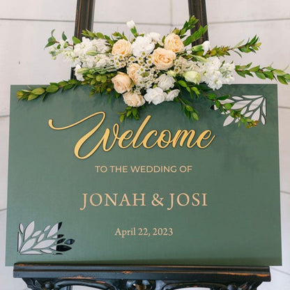Welcome Wedding Sign - Bridal Shower Welcome Sign - Welcome Sign Wedding Modern