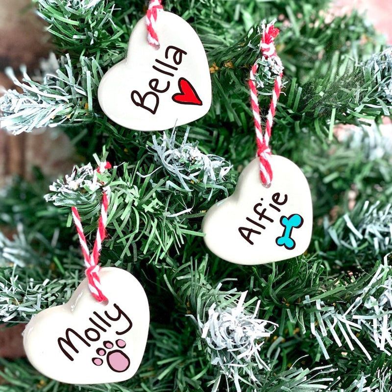 Personalised Christmas decoration, rabbit Christmas decoration