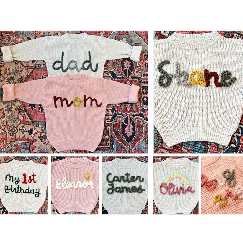 Kids and Adult Sweaters with Names