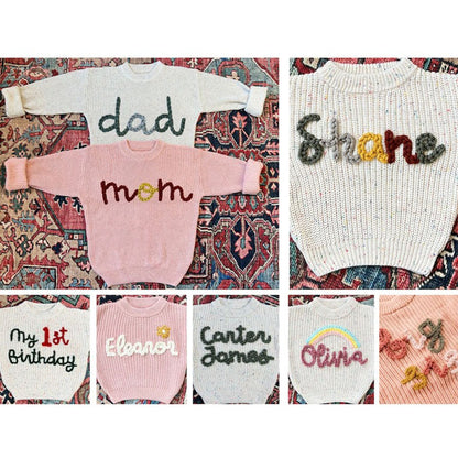 Kids and Adult Sweaters with Names