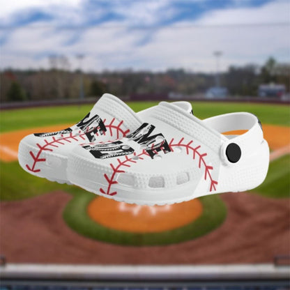 Custom Slides Personalized Baseball Clogs, Baseball Slides, Custom Slides, Gift for Baseball Player