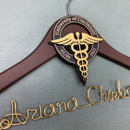 Unique Gift for Doctor, Birthday Gift for Doctor, Personalized Coat Hanger Graduation Gift