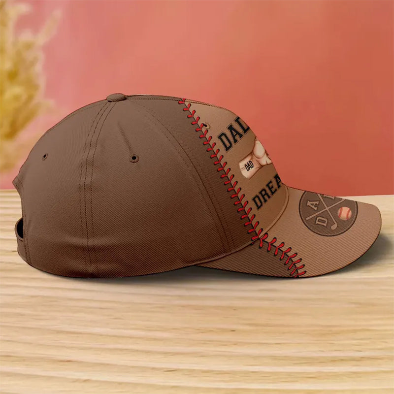 Daddy's Dream Team - Baseball Dad, Personalized Classic Cap