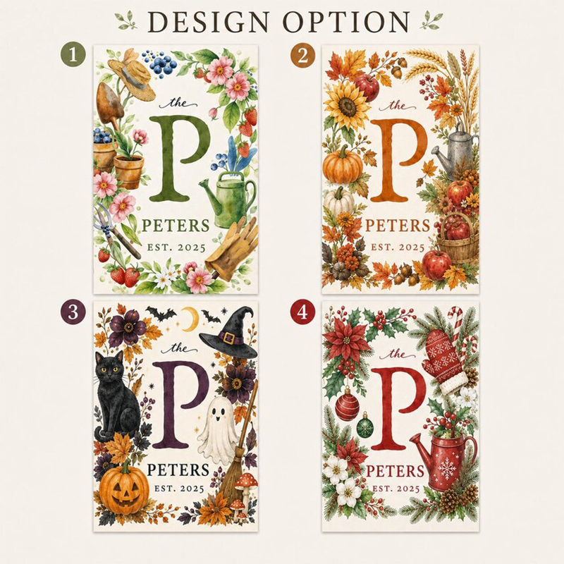 Personalized Garden Flag, Custom Yard Decor