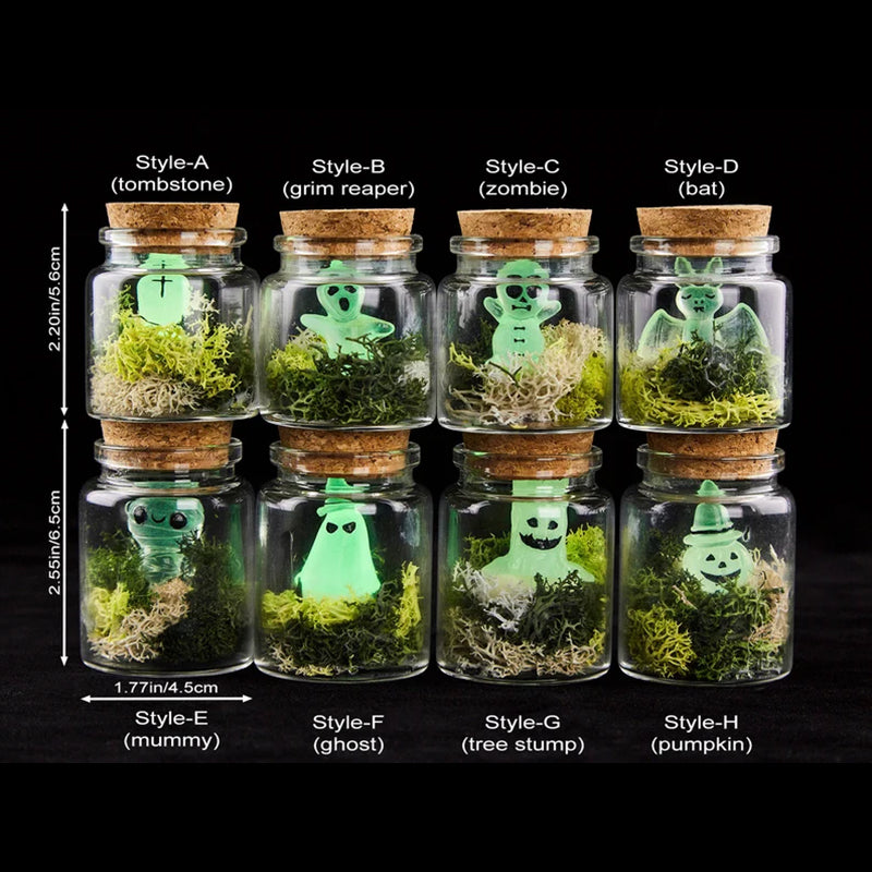 Personalized  Mini Ghosts In a Jar, Personalized Ghost In Bottle, Ghost In Glass Jar