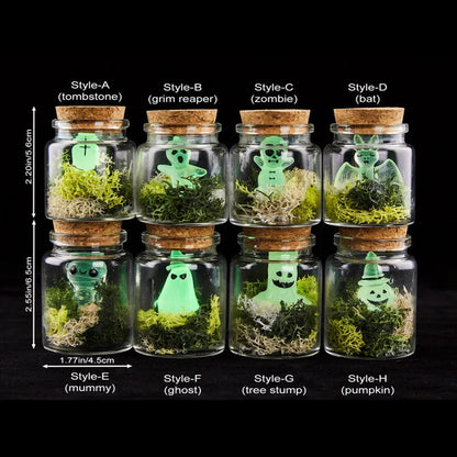Personalized  Mini Ghosts In a Jar, Personalized Ghost In Bottle, Ghost In Glass Jar