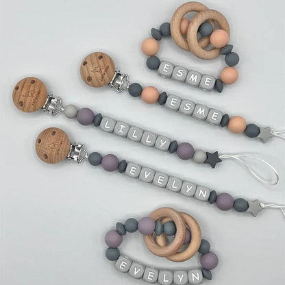 Pacifier Clip Personalized, Pacifier Holder, Binky Clip, Baby boy gift