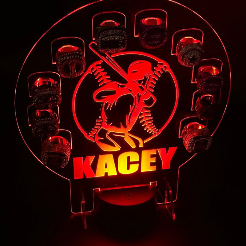 Custom Championship Ring Holder Display Kids Trophy Night Light