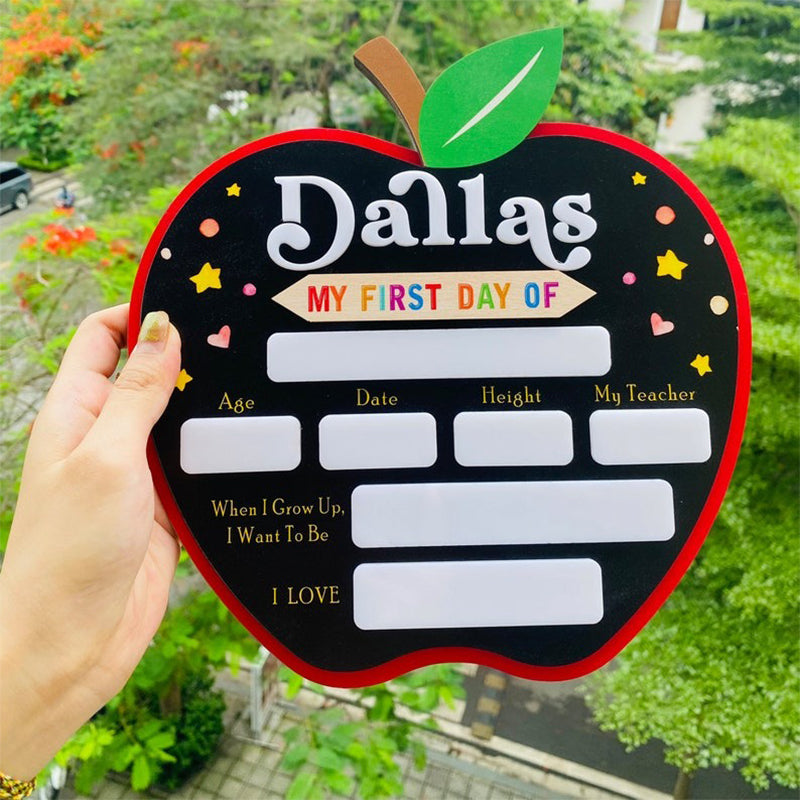 Custom First Day of School Sign