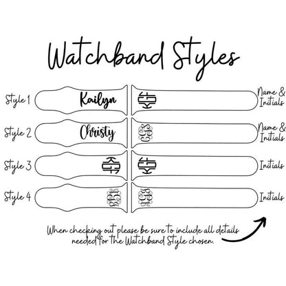Custom Engraved Watch Band Soft Silicone Watch Bands
