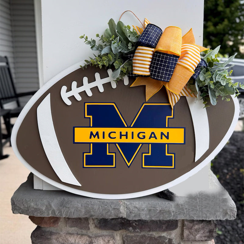 Football Door Hanger | Front Door Decor | Football Wreath