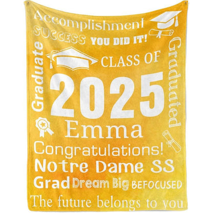 Personalized Graduation Blankets Graduation Gift