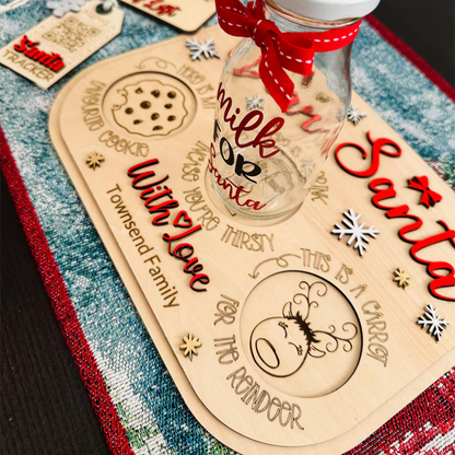 Personalized Santa Cookie Tray