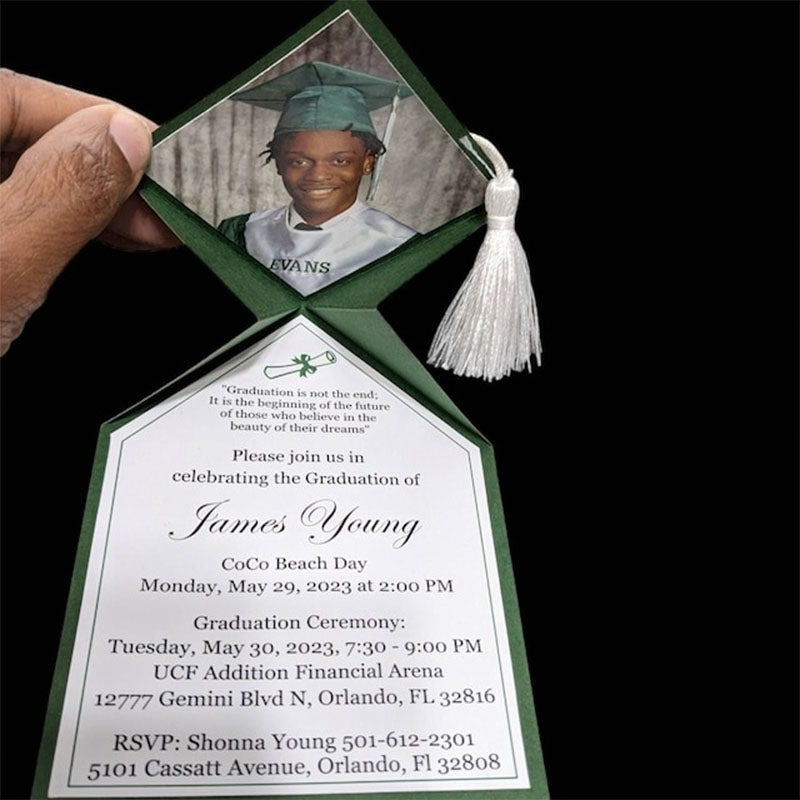 Graduation Invitation 2026 (5 pieces), College Graduation Announcement, High School Grad Party Invites