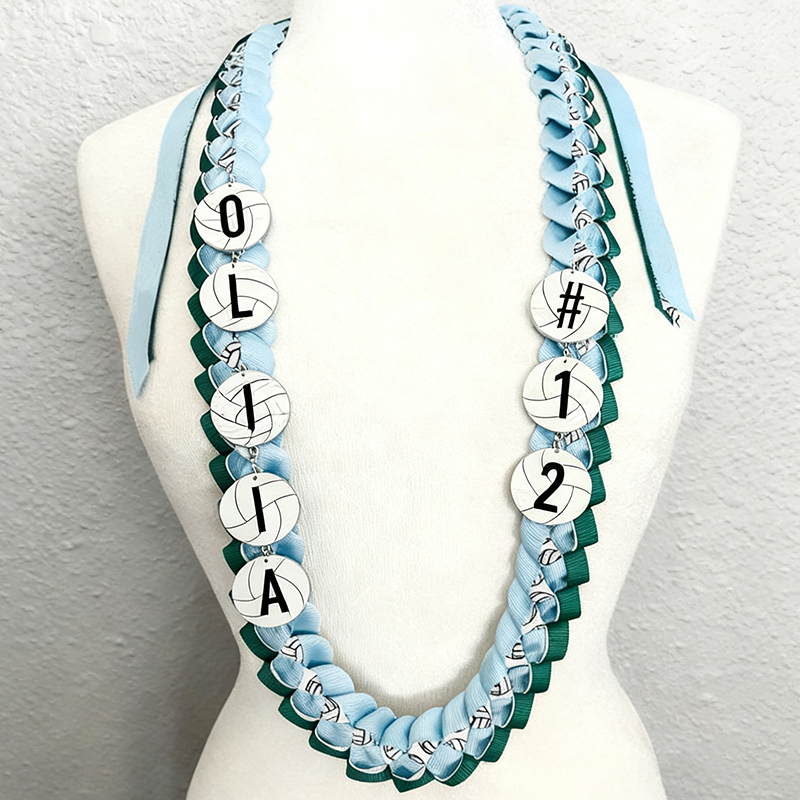 VOLLEYBALL Ribbon Lei