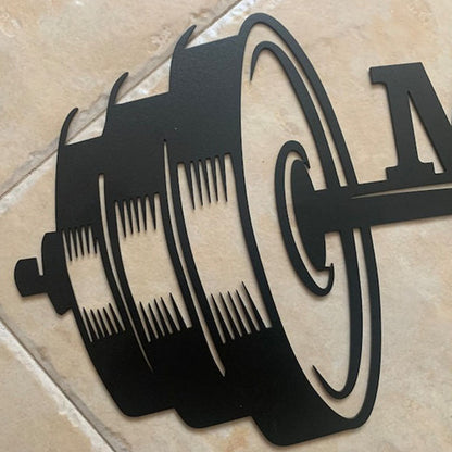 Personalized Gym Metal Sign Custom Name Plaque