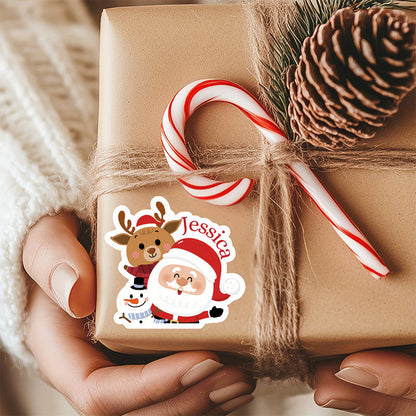 Custom Christmas Gift Stickers - Personalized Name Labels
