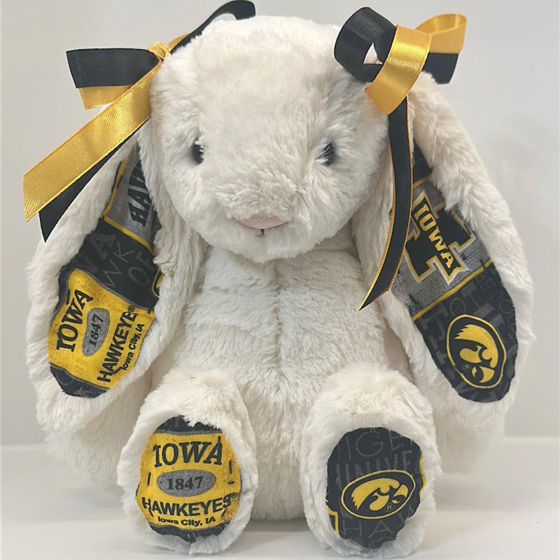 Custom Collegiate Jellycat Bunny: College Acceptance, Graduation