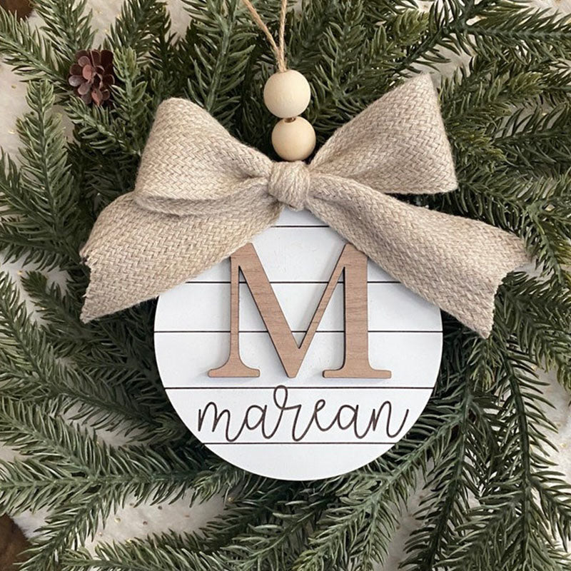 Family Name Christmas Ornament | Last Name | Monogram