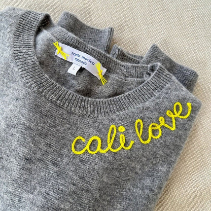 Customized CASHMERE Sweater, Embroidered Cashmere Clothing for Women