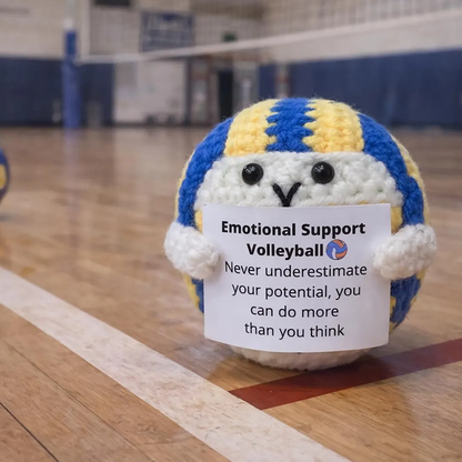 Custom Sports Ball Crochet Plush, Emotional Support Football Soccer Basketball