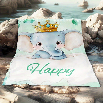 Elephant Blanket-Lightweight Flannel Home Furnishings Bedding Blanket