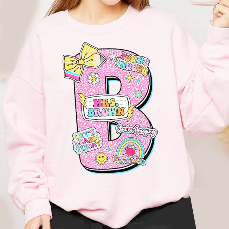 Personalized Teacher Shirt, Back To School Shirt