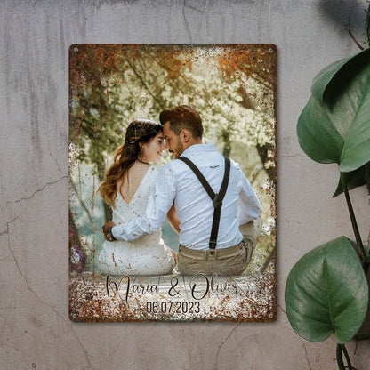 Custom Photo Metal Sign Personalized Family Picture