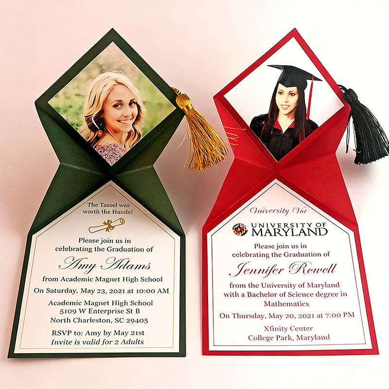 Graduation Invitation 2026 (5 pieces), College Graduation Announcement, High School Grad Party Invites
