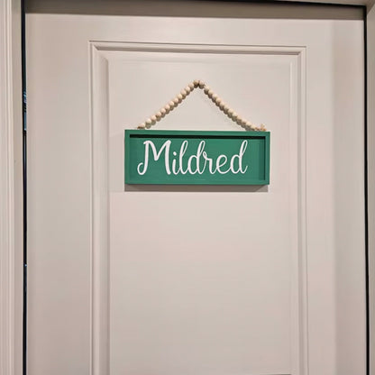 Custom sign, reversible sign, personalized office door sign