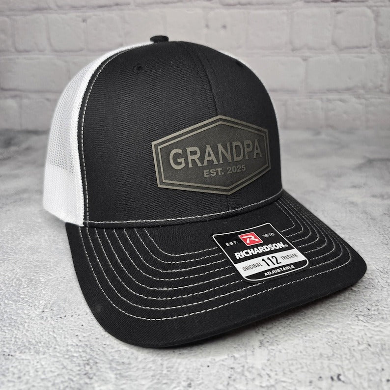 Custom Grandpa Hat, Grandpa Cap EST. any year 2024, 2025, etc